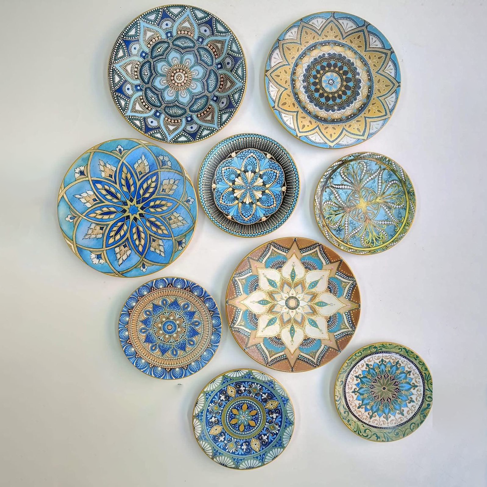 Brown & Blue Mandala